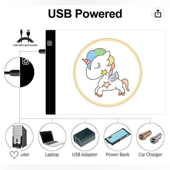 BrandNew A4 LED Light Pad for Diamond Painting with bag - Picture 3 of 7